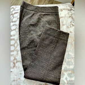 Worth New York Pants, Print Embossed, Brown, Size 4